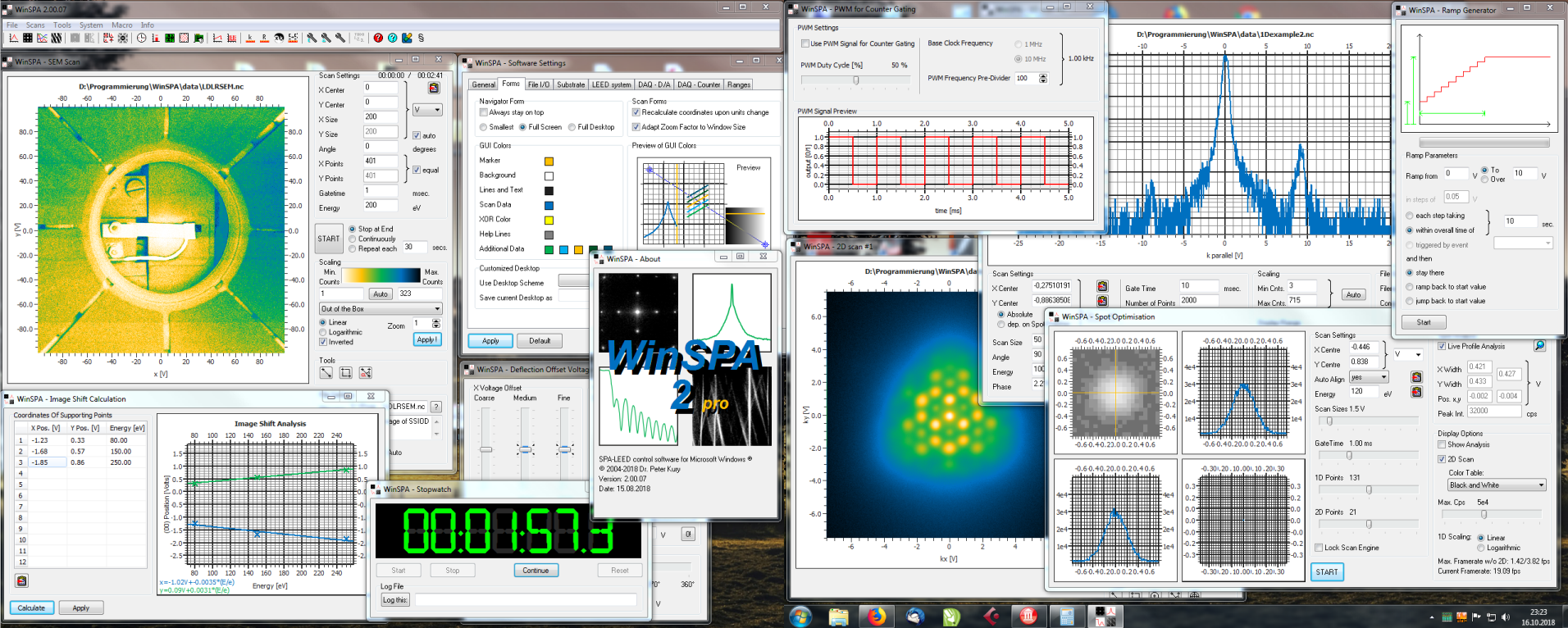 screenshot of WinSPA screenshot